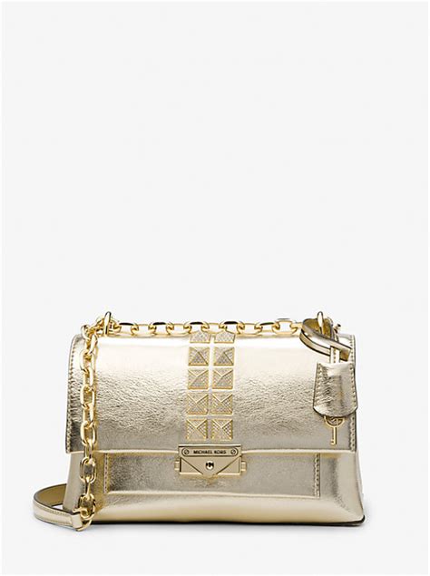 Cece Medium Studded Metallic Shoulder Bag 